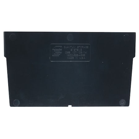 Plastic Divider, Black, 7 5/8 in L, 3 in H, 50 PK