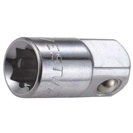 Socket Adapter, SAE, 1 pcs, Chrome