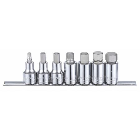 1/2" Drive Socket Bit Set, Metric, 7 pcs