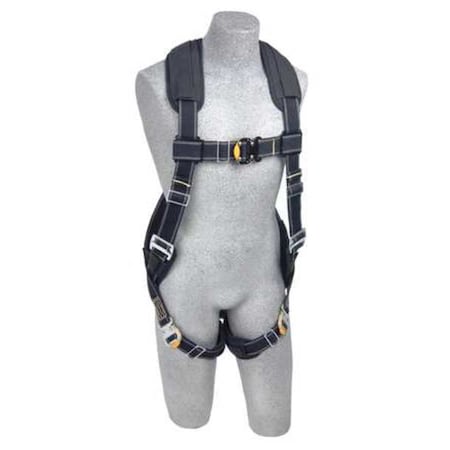 ExoFit(TM) XP Arc Flash Full Body Harness, L, 310 lb., Quick-Connect Chest/ Back D-Ring