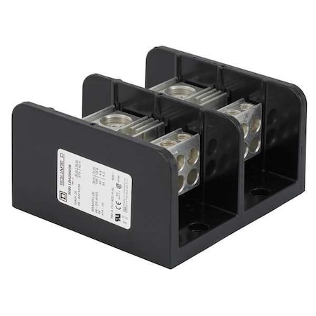 Power Distribution Block, Open, 2 Pole, 760 A Copper, 600 V AC/DC, Surface Mount