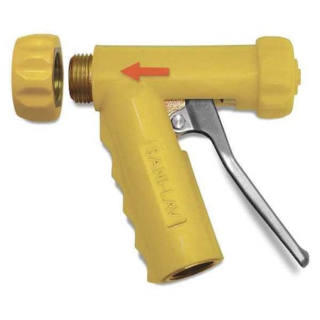 Spray Nozzle, 150 psi, 7 gpm, Yellow
