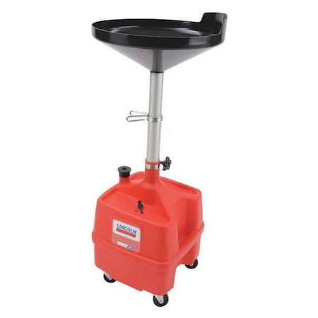 Portable Oil Drain,Plastic,8 gal.