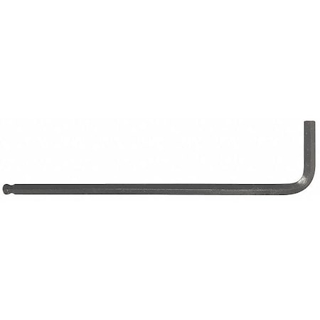 SAE Plain Ball Hex Key Hex Key, 3/16" Tip Size, 4 1/2 in Long, 3/16 in Short, 10 PK