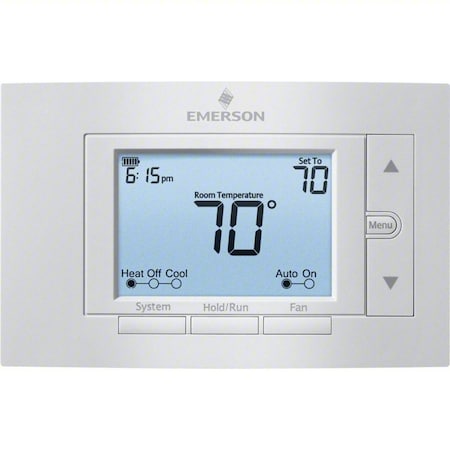 80 Series Thermostats, 7 Programs, 4 H, 2 C, Wall Mount, Hardwired/Battery, 24VAC