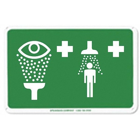 Emergency Combo Unit Sign,7 7/8 x 12 in