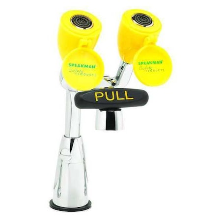Eyewash/Faucet Combination, Faucet Mount, Counter Mounted, 9.0 H., 4.25 W