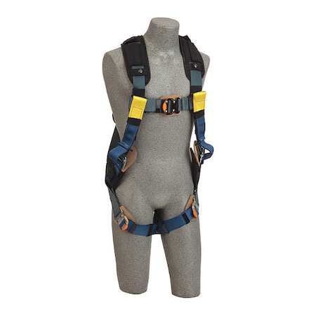 ExoFit(TM) XP Arc Flash Rescue Full Body Harness, L, 420 lb., Quick-Connect Chest/ Back D-Ring