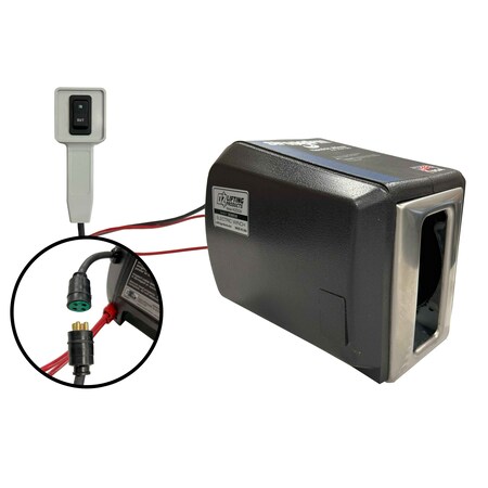Electric Winch,Black,0.6 Motor HP