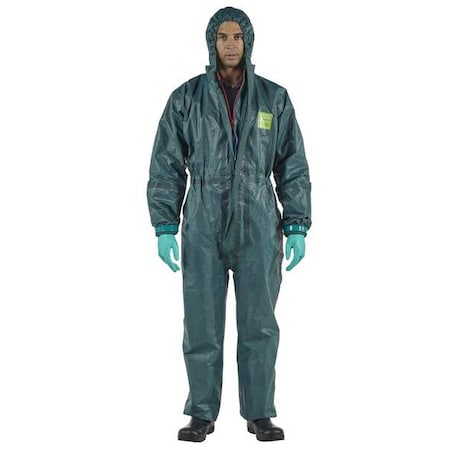 Chem Res Hooded Coverall,Taped,XL,PK6