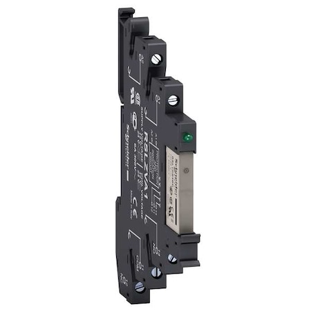 DIN Rail, Slim Plug-In Relay, Square, 6 A, 5 Pins, Screw
