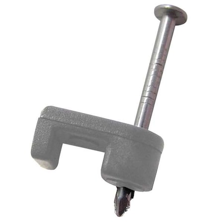 Cable Staples, Plastic, Steel, 15 PK