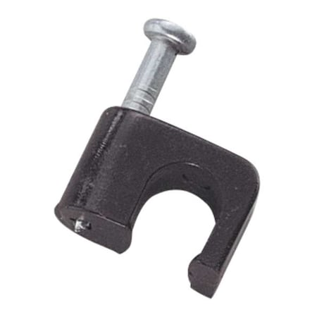 Cable Staples, Plastic, Steel, 100 PK