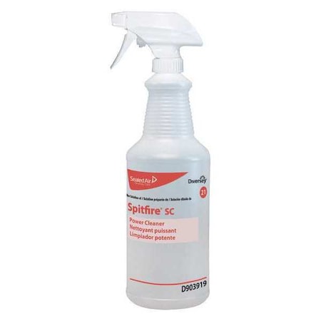 32 oz. Clear, Polyethylene Preprinted Trigger Spray Bottle