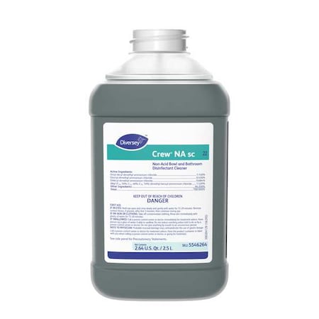 Disinfectant Bathroom Cleaner, 2.5L Bottle, 2 PK