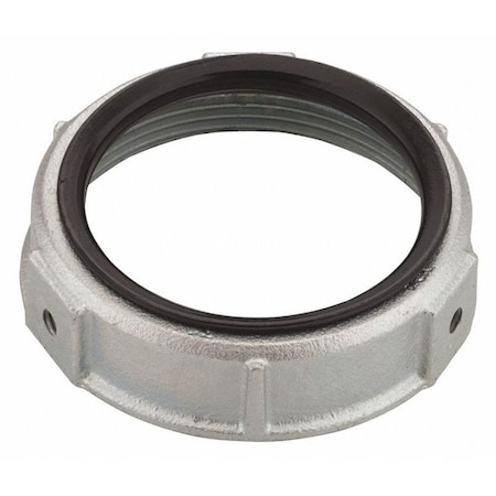 IMC Bushing, 3 in, Threaded, Iron, Zinc Plated, Gray