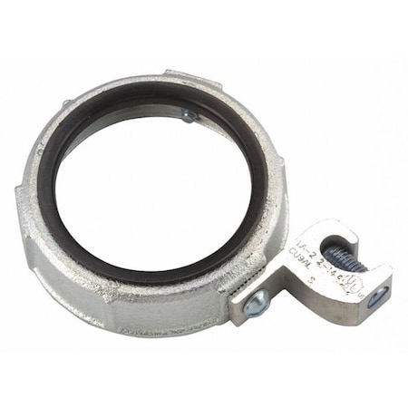 Conduit Fitting Bushing, 4 in, Threaded, Iron, Zinc Plated