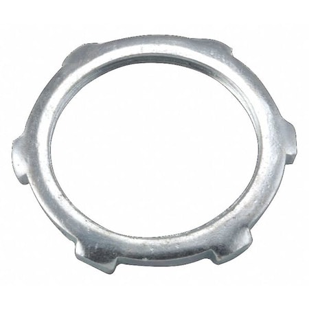IMC Locknut, 1 in, Threaded, Steel, Zinc Plated