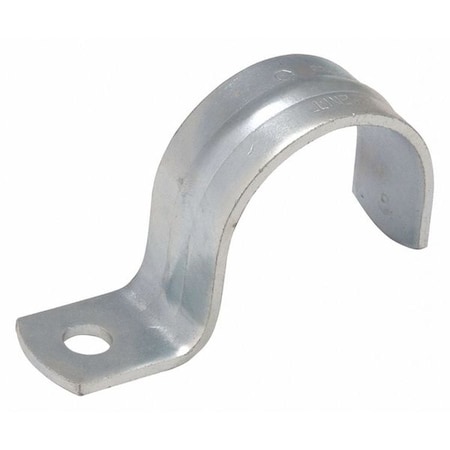 One Hole Strap, Conduit; EMT; Pipe Use, 2 in, Steel, Zinc Plated