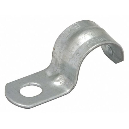 One Hole Strap, Conduit; EMT; Pipe Use, 1 in, Steel, Plain