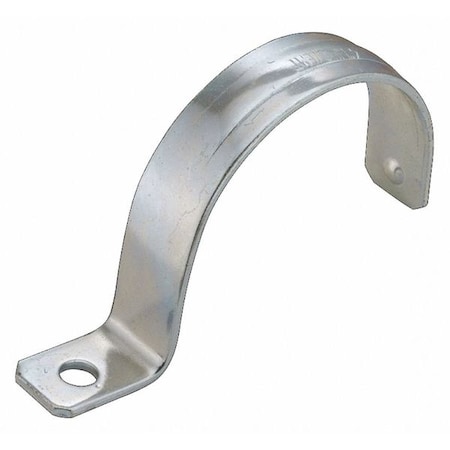 One Hole Strap, Conduit; EMT Use, 4 in, Steel, Zinc Plated