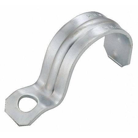 One Hole Strap, Conduit; EMT Use, 3 in, Steel, Zinc Plated