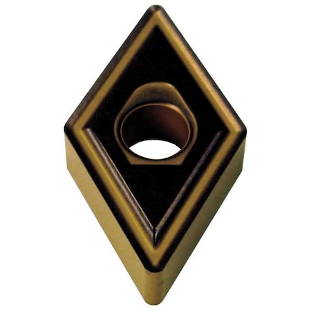 Diamond Turning Insert, Diamond, 1/2 in, DNMG, 1/64 in, Carbide