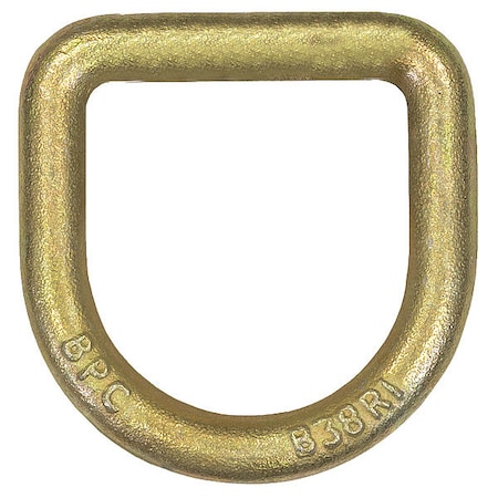 1/2 Inch Forged Yellow Zinc Plated D-Ring Only