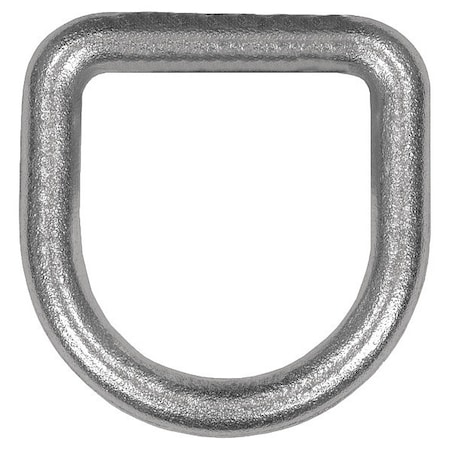 1/2 Inch Forged White Zinc-Plated D-Ring