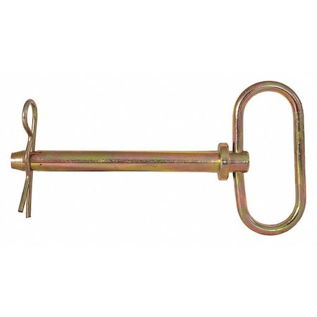 Yellow Zinc Plated Hitch Pins - 3/4 Diameter x 4-1/4 Inch Usable Length