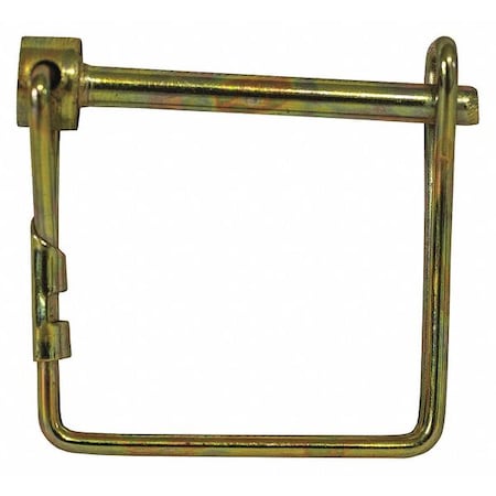 Standard Duty Without Coil Safety Pin, 1/4 in Dia, 2-1/2 in Lg, 0.25 in, 2-49/64 in Overall Lg, 2 PK