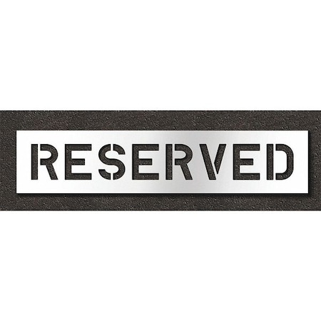 Pavement Stencil,Reserved, STL-108-70833