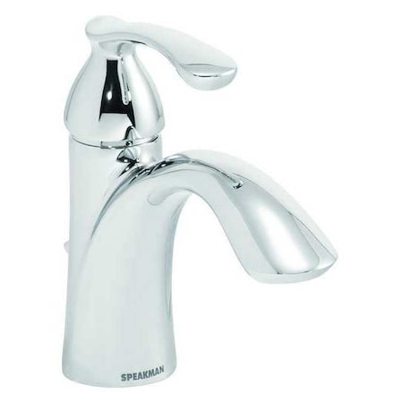 Manual Single Lever Faucet, Single Hole Mount, Polished Chrome 1 Hole