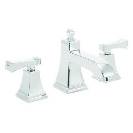 Manual Straight Bathroom Faucet, 6" to 12" Mount, Polished Chrome 3 Hole