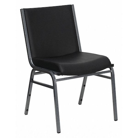 Heavy Duty Black Vinyl Stack Chair
