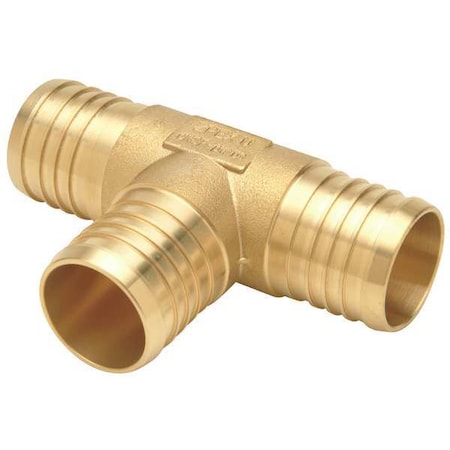 Tee, Brass, Barbed1in, 1in, 3/4in