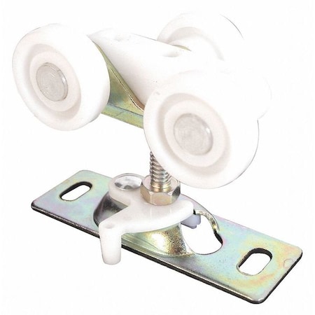 1 in. Flat Nylon Wheel Bi-Fold Door Roller (2 Pack)