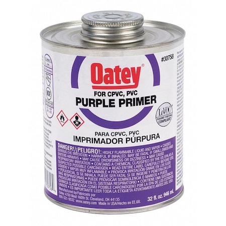 PVC Primer,Purple,32 oz.