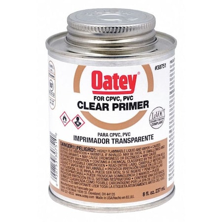 PVC Primer, Clear, 8 oz.