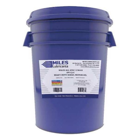 Heavy Duty Engine Oil, SAE 15W-40, 5 Gal.