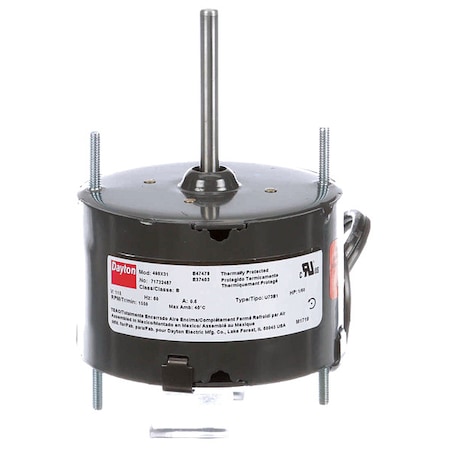 HVAC Motor,1/70 HP,1550 Nameplate RPM