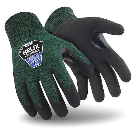 Cut Resistant Coated Gloves, Cut Level A2 ,Dipped ,Microporous Nitrile ,Foam ,XL 1 PR