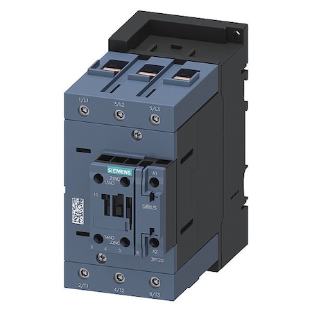 IEC Magnetic Contactor, 1NC/1NO, 110V-120V AC, 3 P, Non-Reversing, Screw