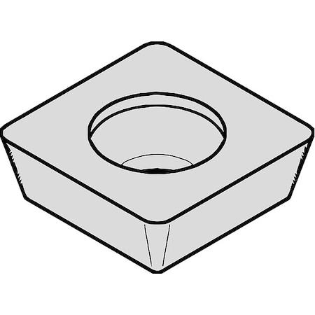 Square Milling Insert,9.53mm,Carbide