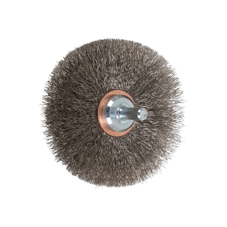 Mtd Crimped Wheel Brsh,.006 SS Wire,3