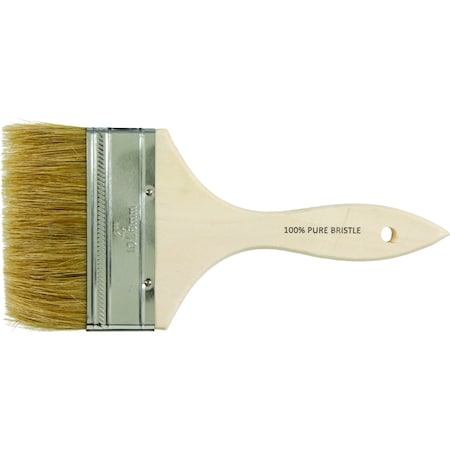 4" Chip White natural bristles Bristle, Paint Brush