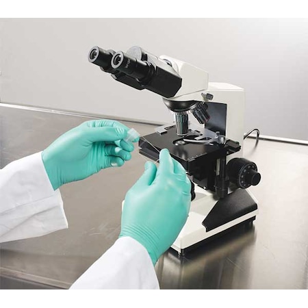 NPG-888, Disposable Gloves, 5.00 to 5.99 mil Palm, Neoprene, Powder-Free, S (7), 100 PK, Green