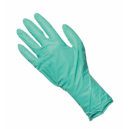 NEC-288, Disposable Gloves, 6.00 to 6.99 mil Palm, Neoprene, Powder-Free, L (9), 50 PK, Green