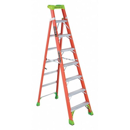 8 ft Fiberglass Stepladder, 300 lb Capacity