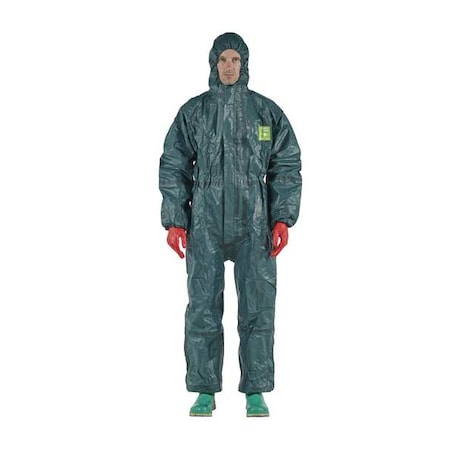 Chem Res Hooded Coverall, Sock, 3XL, PK6